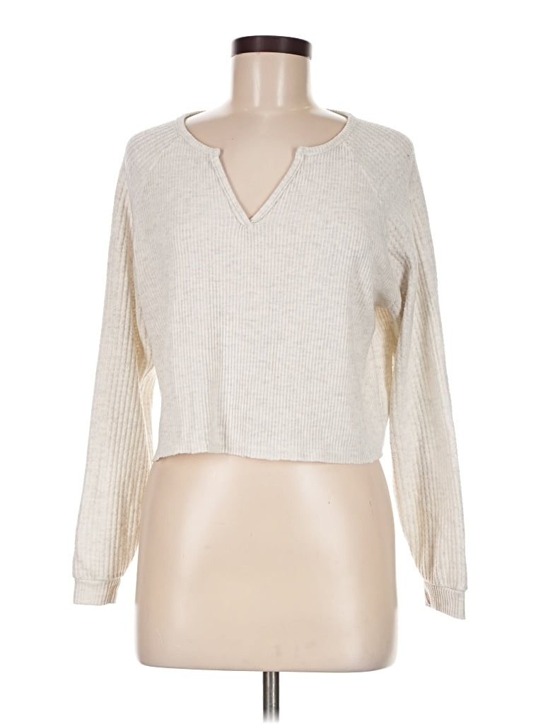 Pre-owned American Eagle Outfitters Pullover Sweater In Ivory