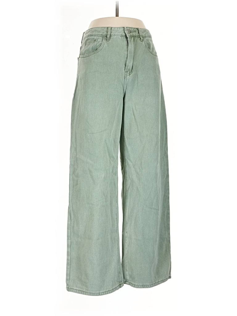 Pre-owned Shein Casual Pants In Green