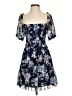 Wilfred 100% Polyester Floral Blue Cocktail Dress Size S - photo 1