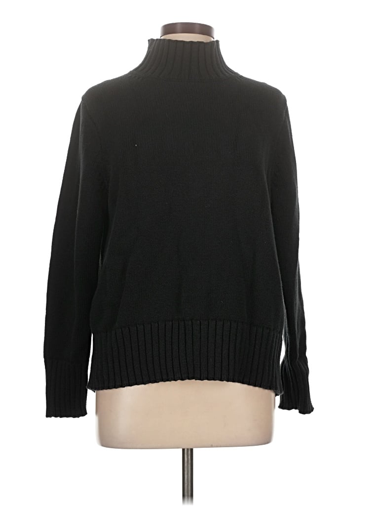 Pre-owned Jcrew Turtleneck Sweater In Black