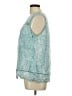 Daniel Rainn 100% Rayon Teal Sleeveless Blouse Size L - photo 5