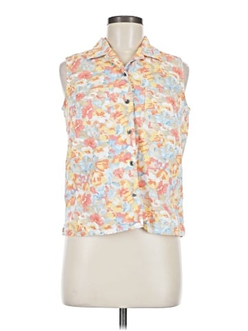 Liz Claiborne Sleeveless Button-Down Shirt (view 1)