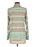 Old Navy 100% Rayon Stripes Green Long Sleeve Button-Down Shirt Size M - photo 2