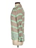 Old Navy 100% Rayon Stripes Green Long Sleeve Button-Down Shirt Size M - photo 5