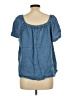 Daniel Rainn Blue Short Sleeve Blouse Size L - photo 2