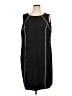 Kasper Solid Black Cocktail Dress Size XL (estimated) - photo 1