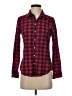 Gap Outlet Plaid Red Long Sleeve Button-Down Shirt Size S - photo 1