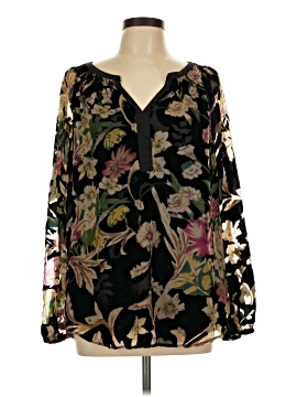 Black Rainn Long Sleeve Blouse