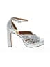 Wild Pair Silver Sandals Size 7 1/2 - photo 1