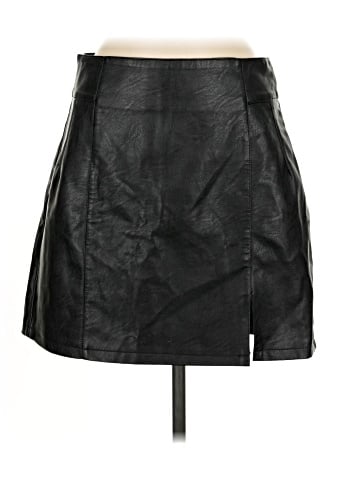 Topshop Faux Leather Skirt (view 1)