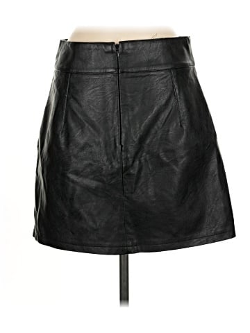 Topshop Faux Leather Skirt (view 2)