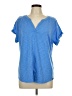 L.L.Bean Blue Short Sleeve Top Size L - photo 1