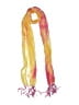 Unbranded Tie-dye Yellow Scarf One size - photo 1