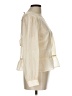Ann Taylor LOFT Ivory Long Sleeve Blouse Size Lg Petite - photo 4