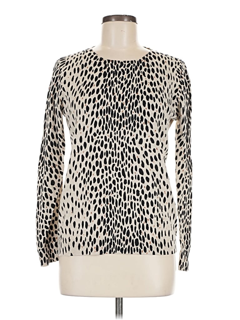 Pre-owned J.crew Mercantile Long Sleeve T-shirt In Ivory