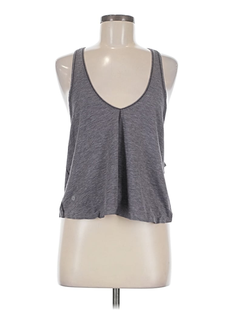 Pre-owned Lululemon Athletica Active Tank Top In Gray