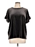 Old Navy Metallic Silver Short Sleeve Top Size L - photo 1