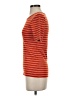 J.Crew 100% Cotton Stripes Orange Short Sleeve Turtleneck Size S - photo 5