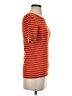 J.Crew 100% Cotton Stripes Orange Short Sleeve Turtleneck Size S - photo 4