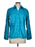 Chico's Teal Long Sleeve Button-Down Shirt Size Lg (2) - photo 1