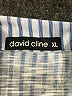 David Cline Stripes Blue 3/4 Sleeve Button-Down Shirt Size XL - photo 7