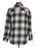 Love Notes 100% Cotton Plaid Gray Long Sleeve Blouse Size M - photo 2