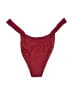 Edikted Solid Burgundy Swimsuit Bottoms Size M - photo 1