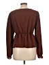 Shein 100% Polyester Brown Long Sleeve Blouse Size L - photo 2