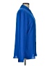 Long Tall Sally 100% Polyester Blue Long Sleeve Blouse Size 10 - photo 4