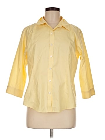 L.L.Bean 3/4 Sleeve Button-Down Shirt (view 1)