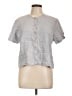 Flax Gray Short Sleeve Blouse Size 10 (M) - photo 1