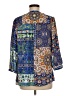 North Style 100% Polyester Blue 3/4 Sleeve Blouse Size M - photo 2