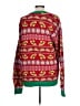 33 Degrees 100% Cotton Paisley Red Pullover Sweater Size L - photo 2
