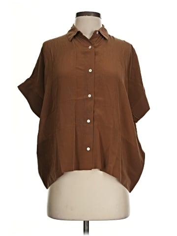 Everlane Short Sleeve Silk Top (view 1)