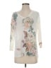 J.Jill Floral Ivory Pullover Sweater Size XS - photo 1