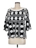 Kindred 100% Rayon Black 3/4 Sleeve Blouse Size M - photo 1
