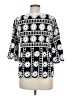 Kindred 100% Rayon Black 3/4 Sleeve Blouse Size M - photo 2