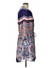 DR2 100% Polyester Paisley Blue Casual Dress Size L - photo 4
