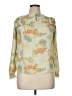 Zara Basic Floral Green Long Sleeve Blouse Size 1X - photo 1