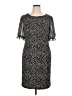 Connected Apparel Polka Dots Black Cocktail Dress Size 14 - photo 1