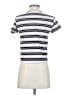 Aritzia 100% Cotton Stripes White Gray Short Sleeve Turtleneck Size XS - photo 2
