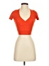 Little Moon Orange Short Sleeve Top Size XS - photo 1