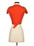 Little Moon Orange Short Sleeve Top Size XS - photo 2