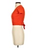Little Moon Orange Short Sleeve Top Size XS - photo 5