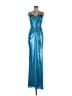 Jovani 100% Polyester Blue Cocktail Dress Size 6 - photo 1
