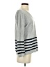 Fate 100% Cotton Stripes Gray Pullover Sweater Size S - photo 4