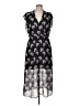 1.State 100% Polyester Print Black Casual Dress Size M - photo 1