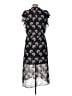 1.State 100% Polyester Print Black Casual Dress Size M - photo 2