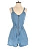 Derek Heart 100% Cotton Solid Blue Romper Size M - photo 1