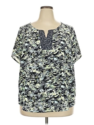 Cj Banks Short Sleeve Blouse (view 1)